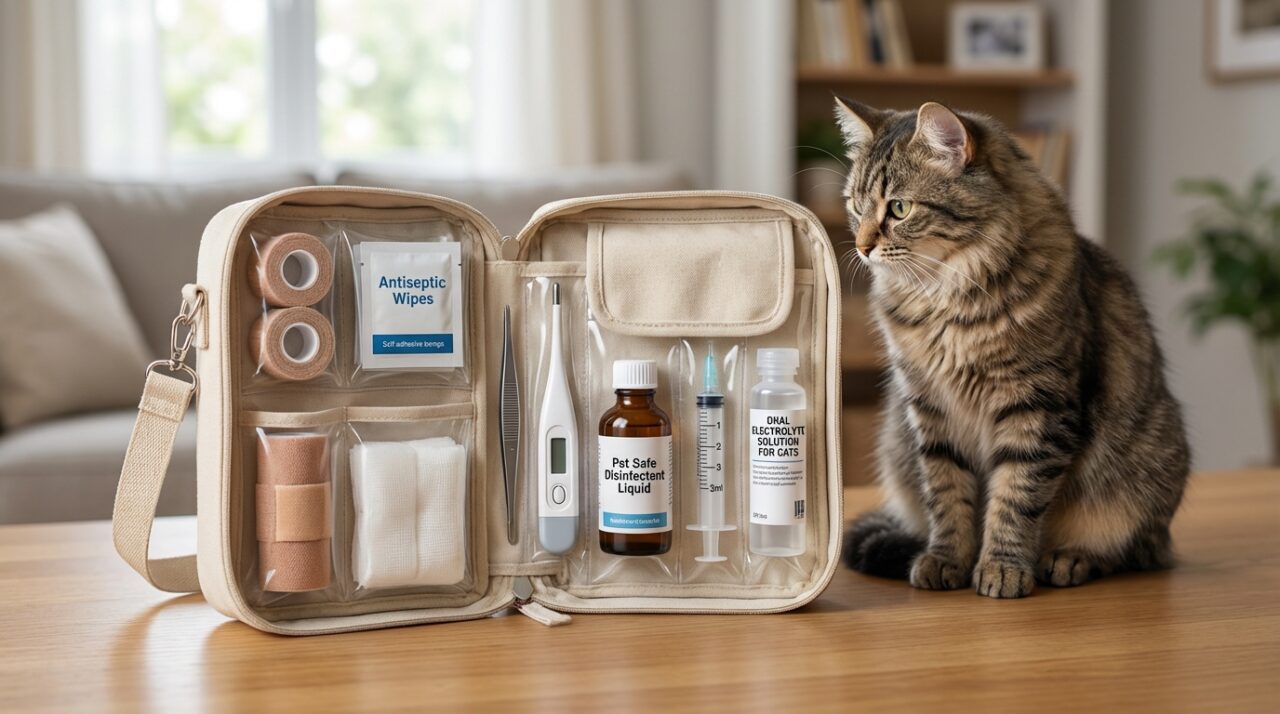 découvrez la trousse de secours idéale pour votre chat, contenant tous les essentiels pour assurer sa sécurité et intervenir rapidement en cas d'urgence.