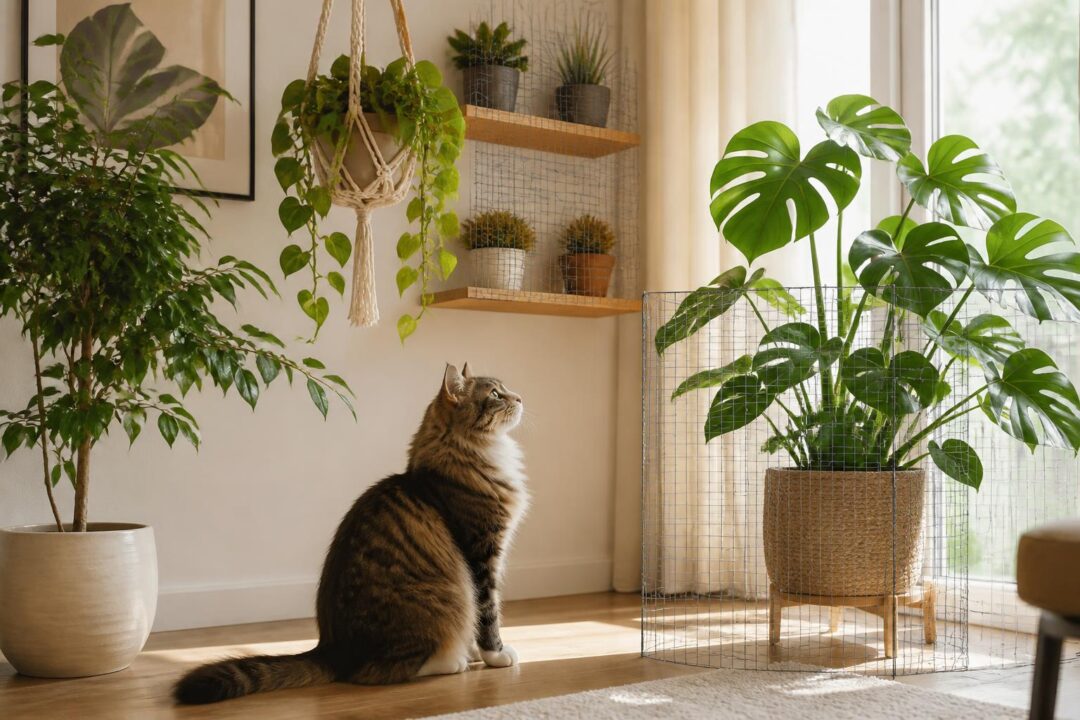 découvrez comment protéger votre chat des plantes d'intérieur courantes comme le pothos, monstera et ficus grâce à nos conseils simples et efficaces pour un intérieur sûr et harmonieux.